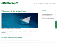 Tablet Screenshot of norwegianpaper.com